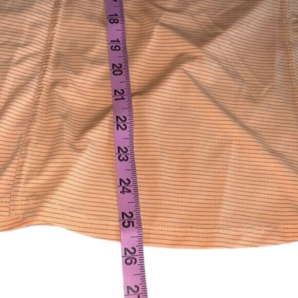 MPG Peach & Gray Striped Active Tank Top Womens Size S Polyester/Spandex - Picture 7 of 8